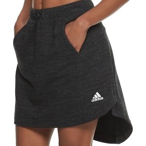Adidas Women's Heathered French Terry High/Low Skirt Sizes Medium